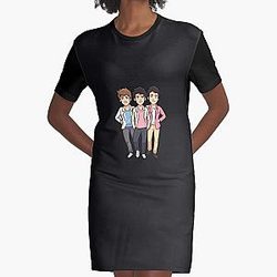 Jonas Brothers - Kawaii   Graphic T-Shirt Dress