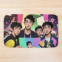 jonas brothers anime Bath Mat