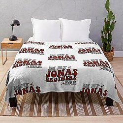 Jonas brothers retro Throw Blanket
