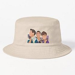 Jonas brothers art Jo bros gift Bucket Hat