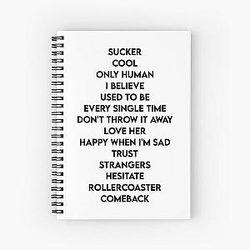 happiness begins album songs jonas brothers Spiral Notebook