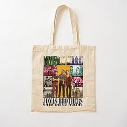 JB fan merch The 2023- Vintage Jonas Brothers The Eras Tour Album 2 Cotton Tote Bag