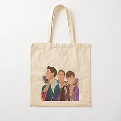 Jonas brothers art Jo bros gift Cotton Tote Bag
