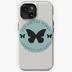 Blue Wings Jonas Brothers Inspired Sticker iPhone Tough Case