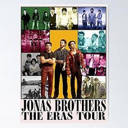 JB fan merch The 2023- Vintage Jonas Brothers The Eras Tour Album 2 Poster