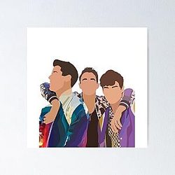 Jonas brothers art Jo bros gift Poster