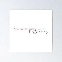 Wings - Jonas Brothers (Pink) Poster