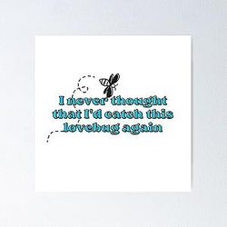 Lovebug - Jonas Brothers (Blue) Poster
