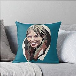 Joni Mitchell Throw Pillow
