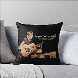 Joni Mitchell The Early Years Throw Pillow