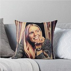Joni Mitchell Window Throw Pillow