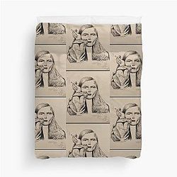Joni Mitchell - Both Sides Now - Art Piece Duvet Cover