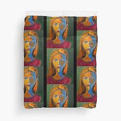 Joni Mitchell Icon Duvet Cover