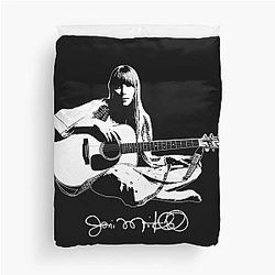 Joni Mitchell 1968 Folk Duvet Cover