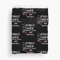 Mentally Dating Joni Mitchell Duvet Cover
