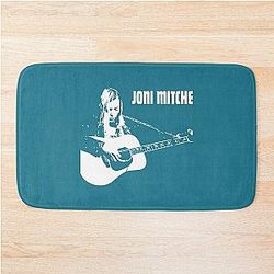 Believe Romantic Female Artist Joni Mitchell Illustration, Joni Mitchell Designs Gift Bath Mat
