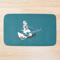 Joni Mitchell Illustration and Art, Joni Mitchell Designs Bath Mat