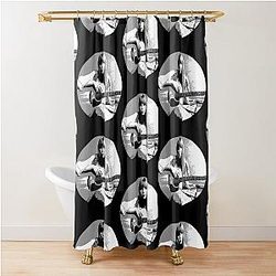 Joni Mitchell Canadian singer-songwriter art shower curtain