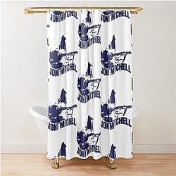 Joni Mitchell Canadian singer-songwriter shower curtain