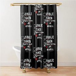 Mentally Dating Joni Mitchell Shower Curtain