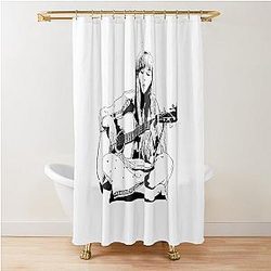 Joni Mitchell - Line Essential Shower Curtain