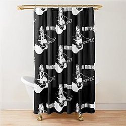 Believe Romantic Artist Joni Mitchell Illustration
Joni Mitchell Designs and Art Gift Shower Curtain