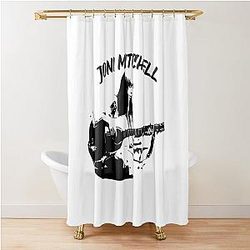 Joni Mitchell Fanart Shower Curtain