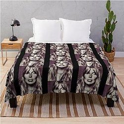 Joni Mitchell Art Throw Blanket
