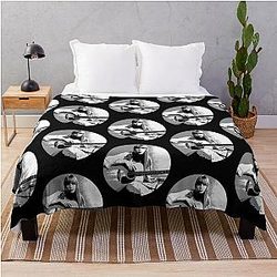 Joni Mitchell Canadian singer-songwriter throw blanket