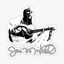 Vintage Joni Mitchell Sticker 1968