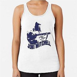Joni Mitchell Canadian singer-songwriter racerback tank top