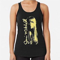 Joni Mitchell 1970s Racerback Tank Top