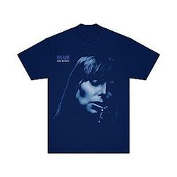 Unisex Adult Joni Mitchell Blue Album Logo T-Shirt