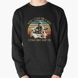 Joni Mitchell Wish I Could Find A River Pullover Sweatshirt