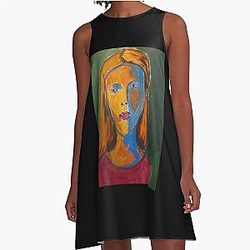 Joni Mitchell Icon A-Line Dress