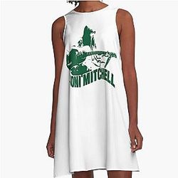 Joni Mitchell, Canadian-American singer, A-Line Dress