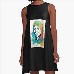 Joni Mitchell A Line Dress