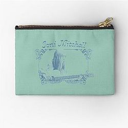 Joni Mitchell Inspired Portrait Retro Perfect Gift Zipper Pouch