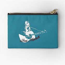 Joni Mitchell illustration and art, Joni Mitchell designs Zipper Pouch