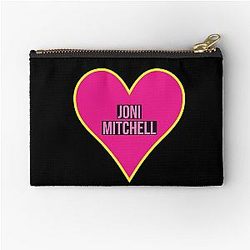 Joni Mitchell - Heart Zipper Pouch