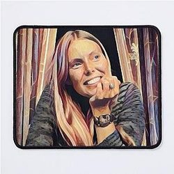 Joni Mitchell Portrait Mouse Pad