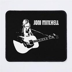 Joni Mitchell White Mouse Pad