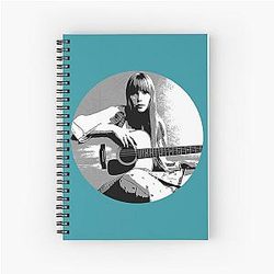 Joni Mitchell Canadian singer-songwriter art notebook