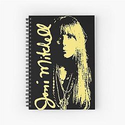 Joni Mitchell 1970s Vintage Spiral Notebook