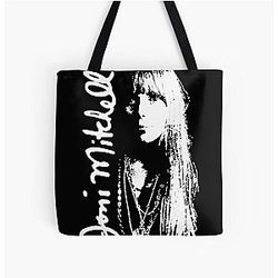 Joni Mitchell Folk Musician Tote Bag