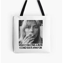 Joni Mitchell - River Over Print Tote Bag