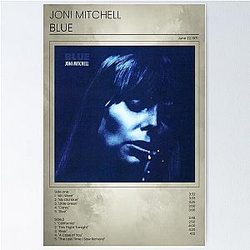 Joni Mitchell Blue Poster
