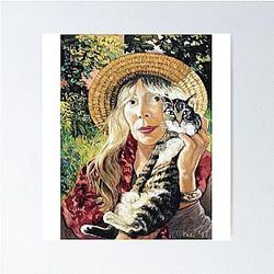 Convince Catchy Lyrics With Emotion and Humor Joni Mitchell Cute Gifts Poster