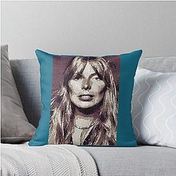 Joni Mitchell Throw Pillow