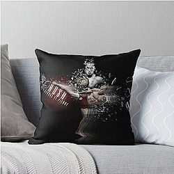 Jon Jones Illustration Throw Pillow